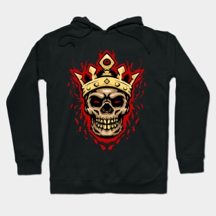 Skull king with a crown Hoodie